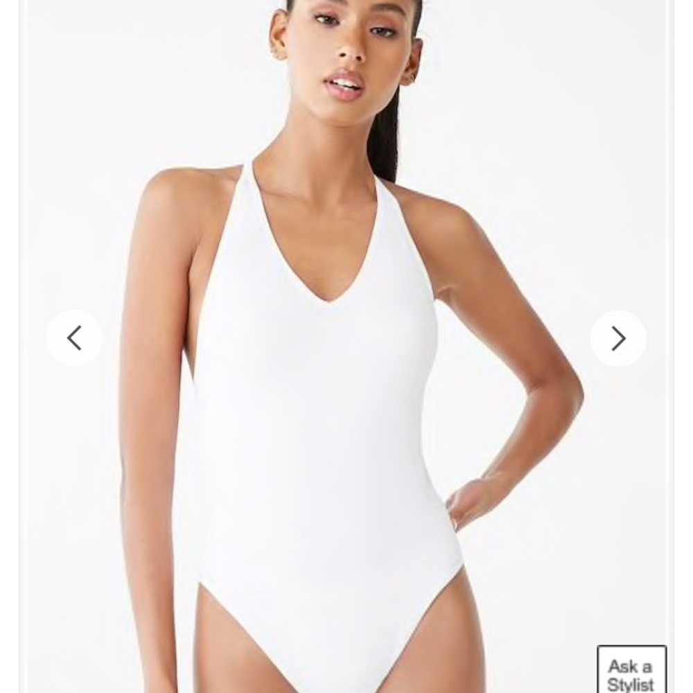 White bodysuit size small/medium